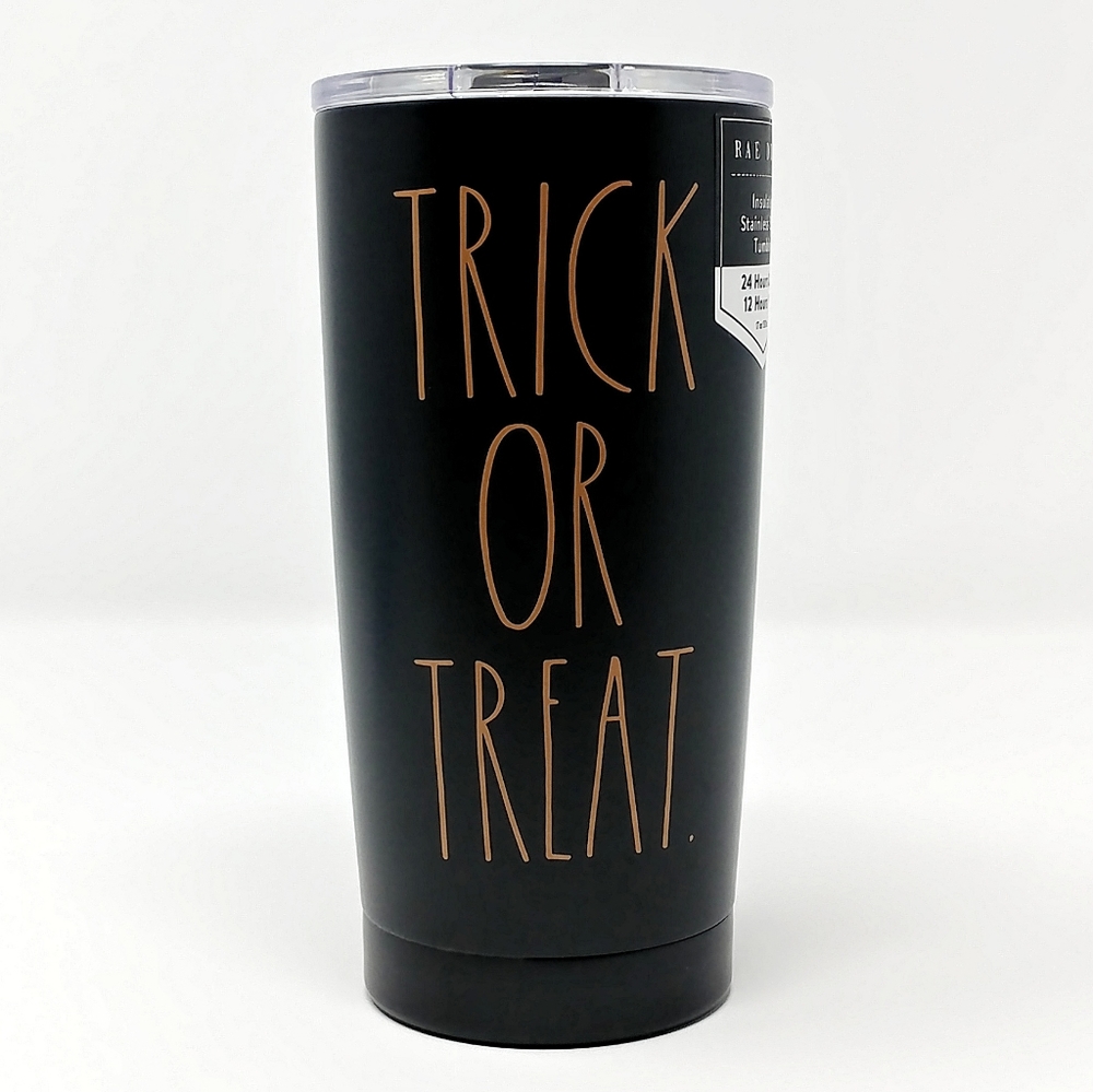 RAE DUNN Trick or Treat 17oz Halloween Tumbler